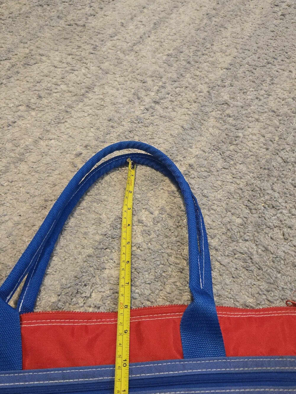 Vintage Levi Strauss 1984 Olympics Rainbow Nylon Zip Tote Bag - Picture 5 of 12